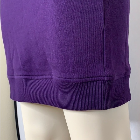 Love Moschino Purple short sleeve t-abirt sweatshirt dress size 2 NWT - Picture 4 of 12